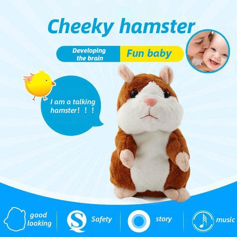 🔥50 % Rabatt🔥Sprechender Hamster als Plüschtier – wiederholt alles, was man sagt, schüttelt automatisch den Kopf, urkomischer Spaß für Kinder und Erwachsene