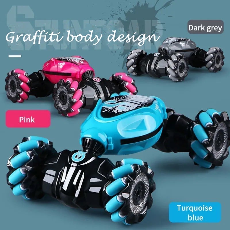 🏎️Perfektes Geschenk für Kinder (Sale – 50% Rabatt✨) Ferngesteuertes Stuntauto mit Gestensteuerung
