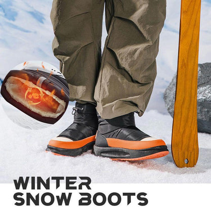 Botas de Nieve de Felpa para Hombre de Caña Alta y Suela Gruesa