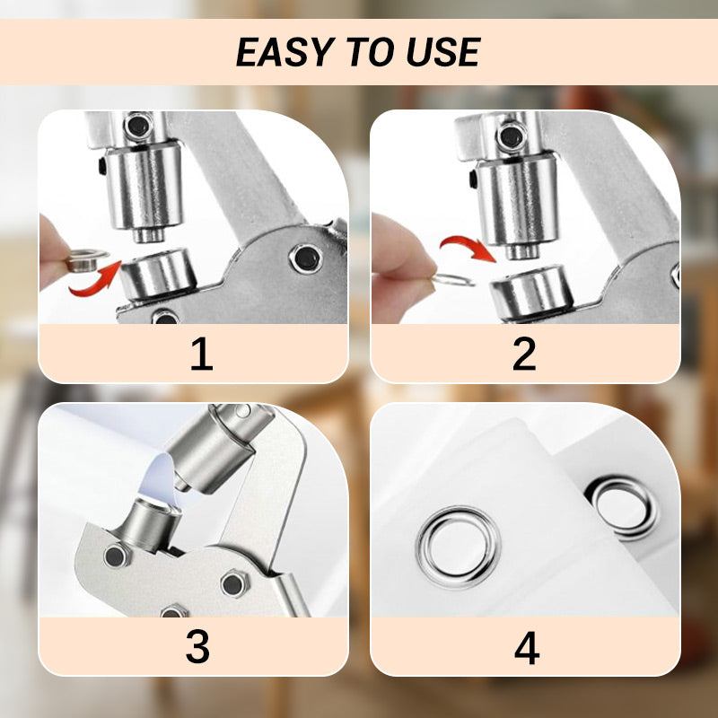 🛠️ 50% RABATT! 🔩 Ösenzange Set – Robust, komplett & vielseitig – Ideal für Planen, Leder & DIY-Projekte ✨