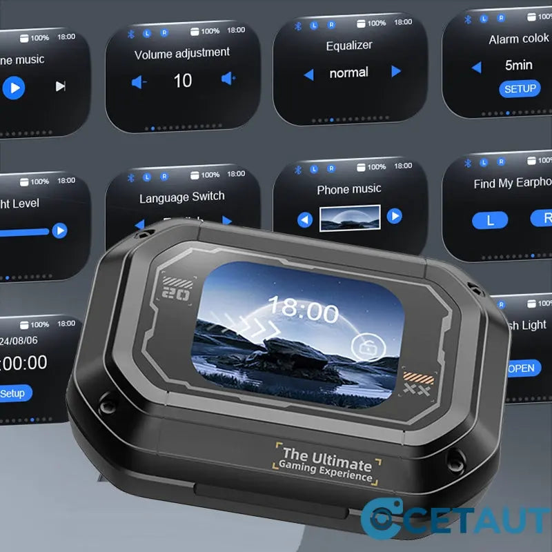 Bluetooth Ohrhörer mit Vollfarb-Touchscreen