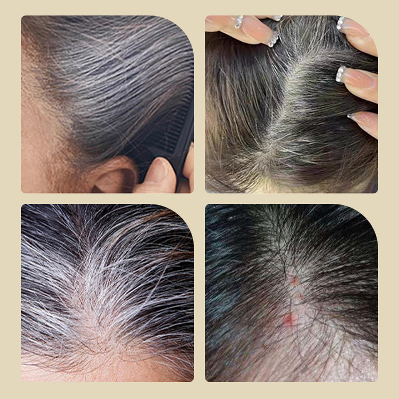 📢📢50 % Rabatt!! ⏰Temporäre Haarfärbemaske mit Applikationskamm - Sofortige Grauabdeckung für Haare & Bart
