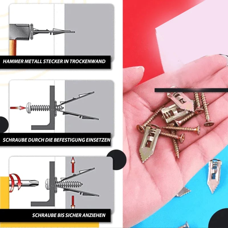 🔥 Zeitlich begrenzt 50 % Rabatt – Selbstbohrende Dehnschrauben 🛠️✨