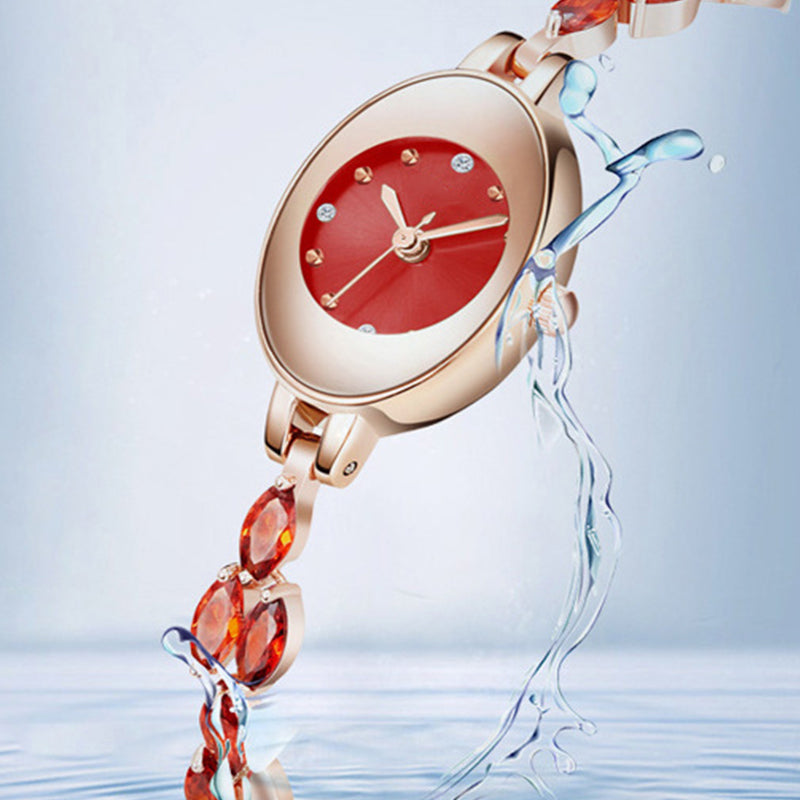 💝Geschenke für Frauen im Jahr 2025🥰 ⌚Farbiger Zirkon-Armbanduhr für Frauen