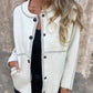 🍁Frühherbst-Sonderangebot: 40 % Rabatt🍂Damen Strickjacke mit Knöpfen