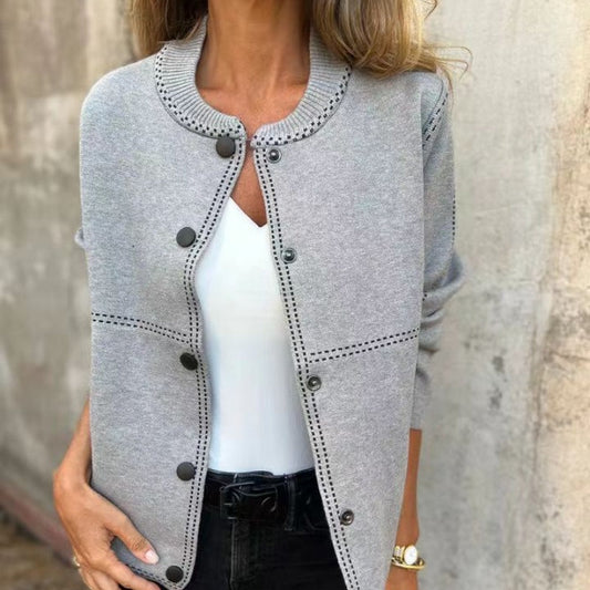🍁Frühherbst-Sonderangebot: 40 % Rabatt🍂Damen Strickjacke mit Knöpfen