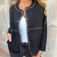 🍁Frühherbst-Sonderangebot: 40 % Rabatt🍂Damen Strickjacke mit Knöpfen