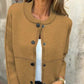 🍁Frühherbst-Sonderangebot: 40 % Rabatt🍂Damen Strickjacke mit Knöpfen