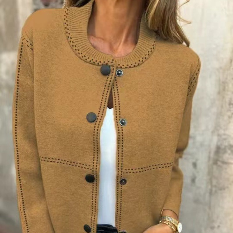 🍁Frühherbst-Sonderangebot: 40 % Rabatt🍂Damen Strickjacke mit Knöpfen