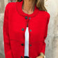 🍁Frühherbst-Sonderangebot: 40 % Rabatt🍂Damen Strickjacke mit Knöpfen