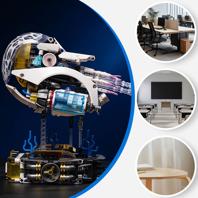 🤖Begrenzte Zeit 60% Rabatt💥🧩Creative Mechanical Nautilus Model Kit with Building Blocks for Decoration. Fun assembly and a new highlight for your home decor!