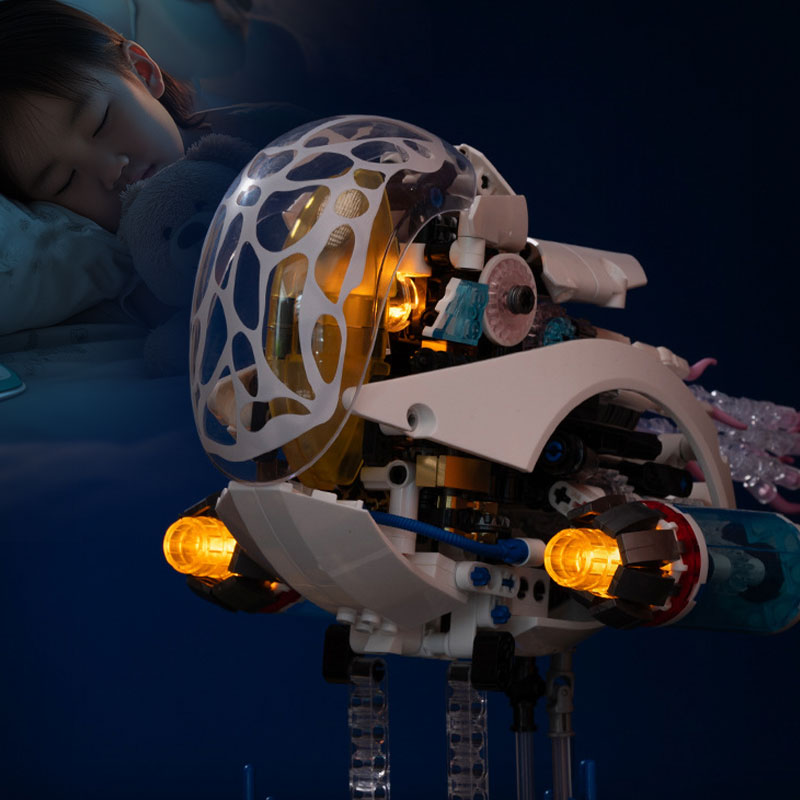 🤖Begrenzte Zeit 60% Rabatt💥🧩Creative Mechanical Nautilus Model Kit with Building Blocks for Decoration. Fun assembly and a new highlight for your home decor!
