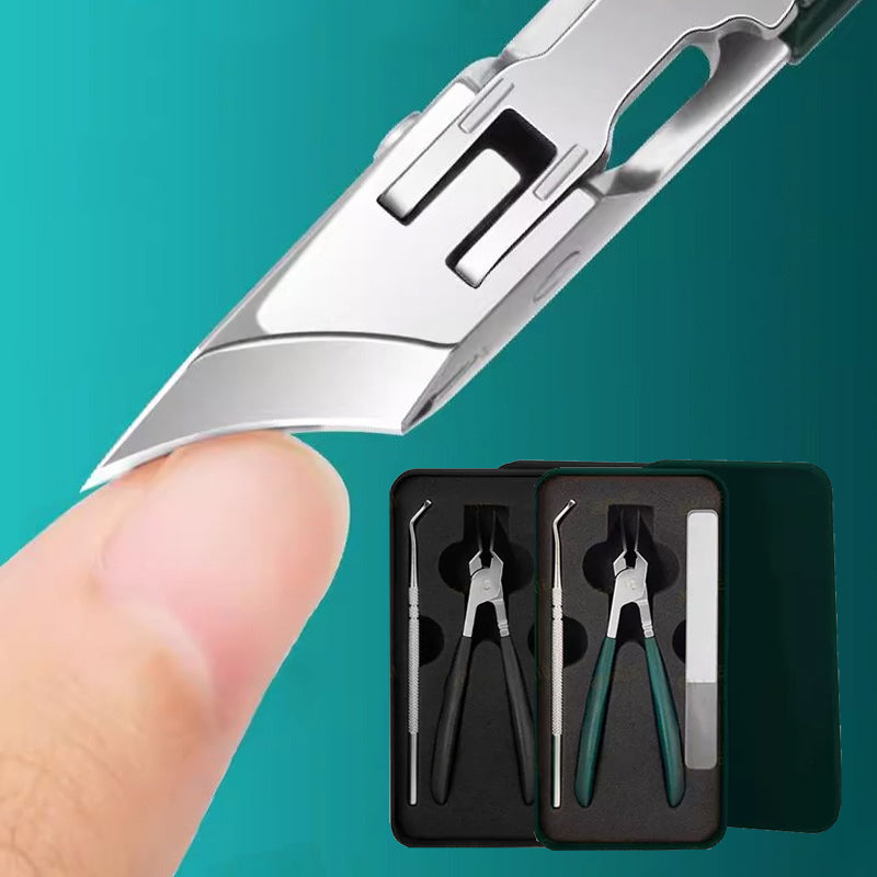 🔥2026 heißer Verkauf🔥✨Anti-Splash 25 ° Slant Edge Nagel Clipper 3-teiliges Set