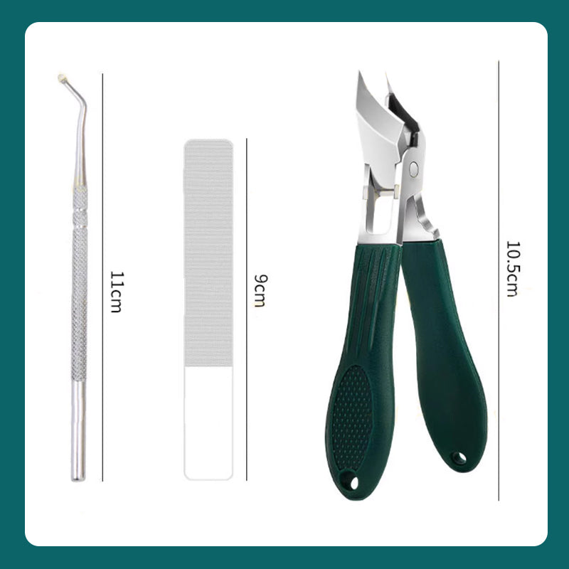 🔥2026 heißer Verkauf🔥✨Anti-Splash 25 ° Slant Edge Nagel Clipper 3-teiliges Set