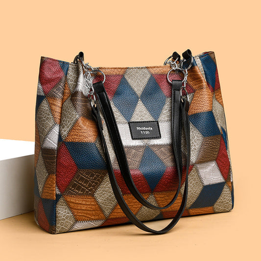 🔥2025 Verkaufsschlager 50 % Rabatt💥Patchwork-Tragetasche für Damen