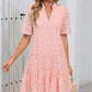 👗Sommer Neu💃Damen V-Ausschnitt A-Linie Ausschnitt Bedrucktes Kleid