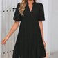 👗Sommer Neu💃Damen V-Ausschnitt A-Linie Ausschnitt Bedrucktes Kleid
