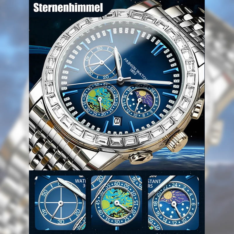 🎁Verkauf 50% RABATT⏳Luxus Stahl Quarzuhr für Herren⌚