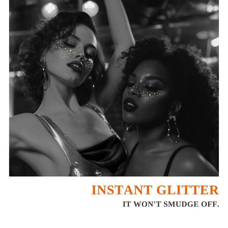 🌸✨ Zeitlich befristet: Kauf 1, bekomme 1 kostenlos 💖 Glitzernde Freckles Gesichtstätowierung Leicht schaffst du charmante Freckles, einen blendenden Look, perfekt für Feste und Feierlichkeiten, und fügst mehr Glamour zu deiner Gesichtsschmückung hinzu!