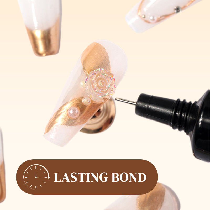 📣Limitierte Aktion: Kauf 3, erhalte 3 gratis💅 Durchsichtiger Nagelkleber mit Präzisionsapplikator