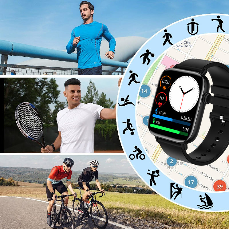 🔥💪Ganztägige Fitnessüberwachung🏋️‍♂️📱 Mode-Smartwatch mit Bluetooth🕒🔗 - Aktivitätentracker, Fitness-Partner für den ganzen Tag!