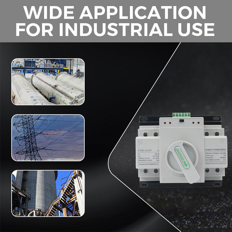 220V Dual Power Automatic Transfer Toggle Control Switch