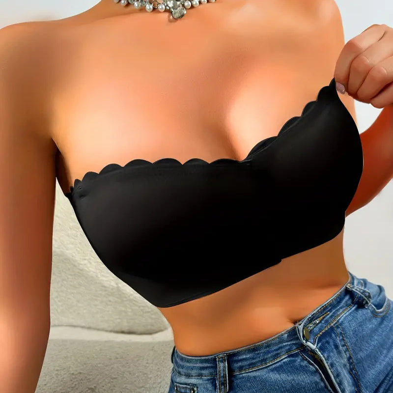 🔥 Letzter Tag 60% Rabatt! 🔥Kaufen Sie 2, bekommen Sie 1 kostenlos 🔥Nahtloser trägerloser Bandeau-BH mit Frontverschluss