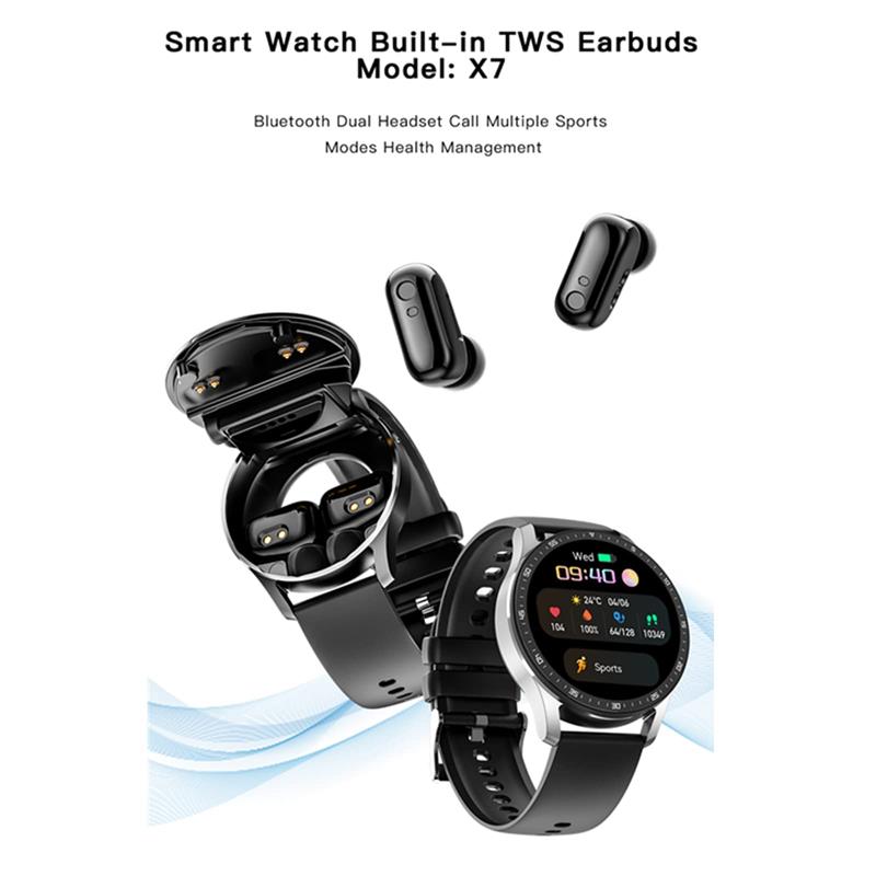 🔥2025 Limited hot sale🔥 2 in 1 SmartWatch mit Bluetooth Kopfhörer