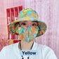 🌞Sommer Begrenzte Zeit 59% Rabatt! 👒Women's Floral Print Bucket Sun Hat mit Maske