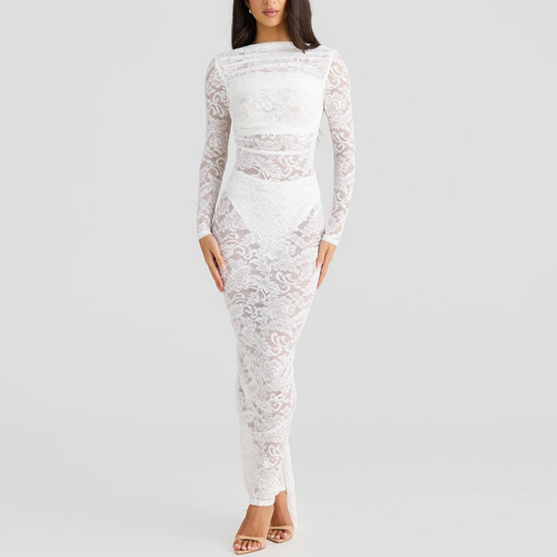 🌹👗Limited Time 50% OFF🔥Sexy rückenfreies Maxikleid aus Spitze