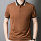 🔥Herren Stretch Ice Silk Kurzarm-T-Shirt mit Revers