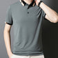 🔥Herren Stretch Ice Silk Kurzarm-T-Shirt mit Revers