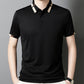 🔥Herren Stretch Ice Silk Kurzarm-T-Shirt mit Revers