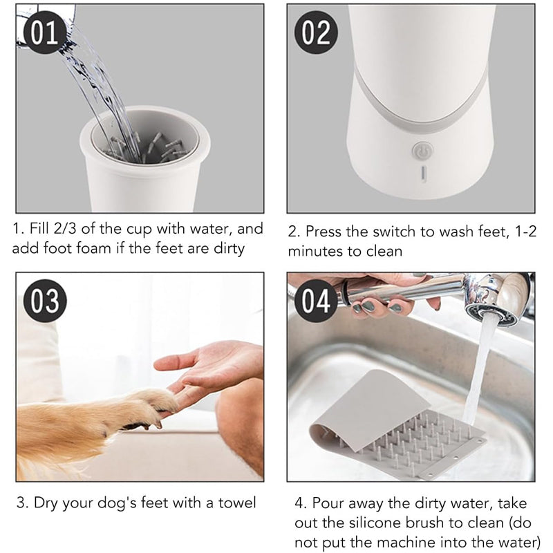 ⌛Limited time 50% OFF🐩Auto-Rotary Pet Paw Cleaner