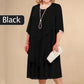 🔥50% Rabatt👗Midikleid im Lagen-Look in großen Größen