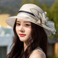 🌞2025 Summer New👒Elegant Wide Brim Flower UV Protective Hat