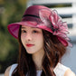 🌞2025 Summer New👒Elegant Wide Brim Flower UV Protective Hat