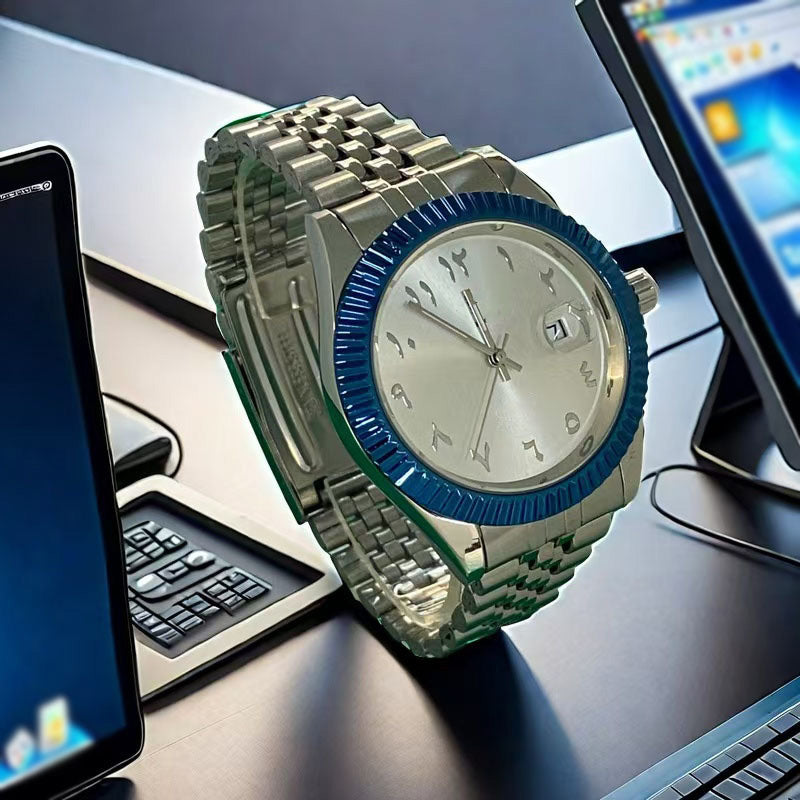 ⌚Men's Fashion Waterproof Quartz Watch Unverzichtbar für Männer, Genaue Zeitmessung, Wasserdicht, Reflektiert Ihren Stil!