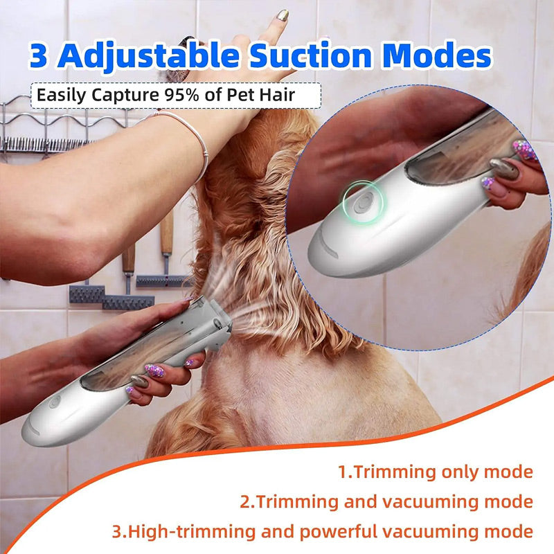⏳Begrenzte Zeit 50% Rabatt💥Sicher ohne Haare zu verheddern 🐕🐕🐕💘 Elektrischer Haustierrasierer mit Absaugung