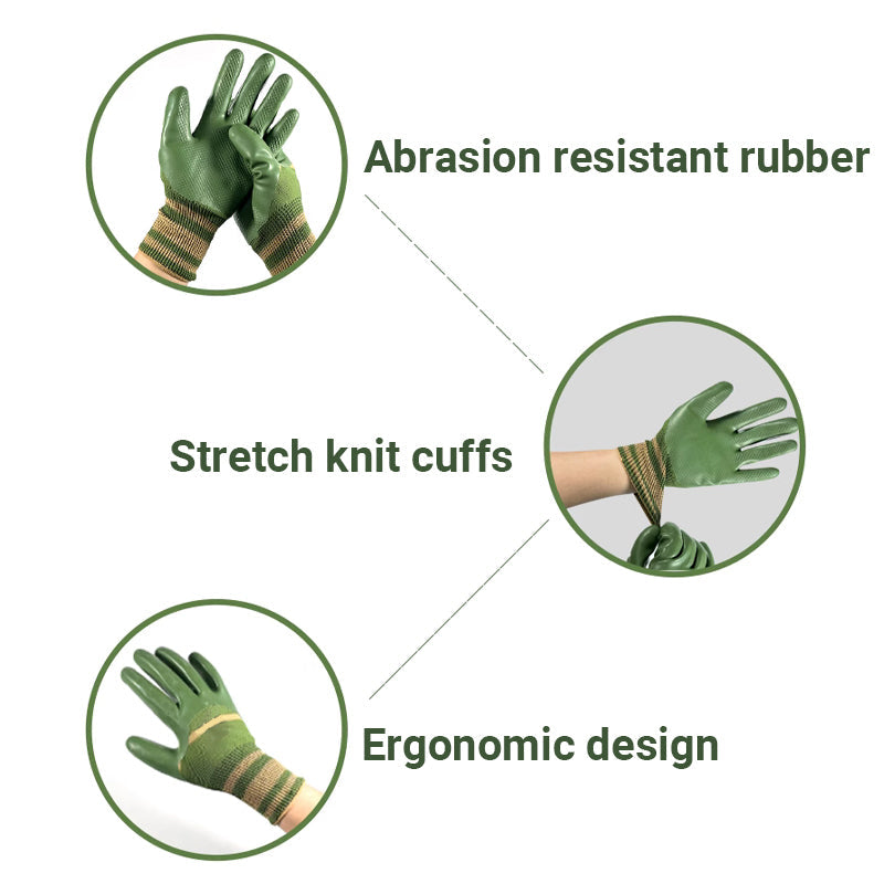 💥Gummibeschichtete Arbeitshandschuhe mit Strickbund
