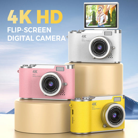 🌈4K HD Flip-Screen Digitalkamera📸