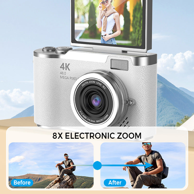 🌈4K HD Flip-Screen Digitalkamera📸