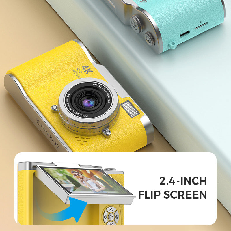 🌈4K HD Flip-Screen Digitalkamera📸