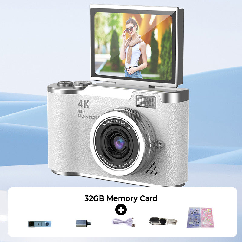 🌈4K HD Flip-Screen Digitalkamera📸