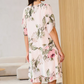 ⏳ Begrenzte Zeit 50% Rabatt! 🌸👗Rotes Chiffonkleid mit Blütenblättern