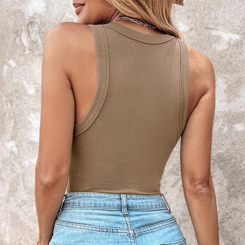 ⏳Begrenzte Zeit 50% Rabatt💥Geripptes Tanktop mit BH für Damen