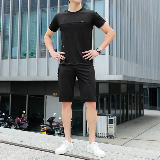 🔥Sommerrabatt von 50%🔥Herren-Sommer-Trainingsanzug mit Kurzarmshirt & Shorts