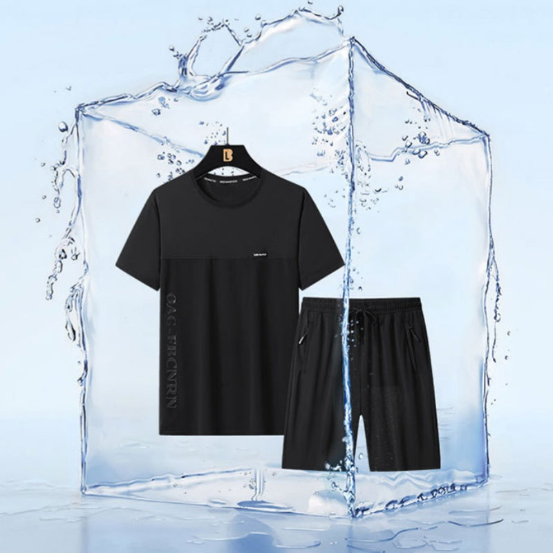 🔥Sommerrabatt von 50%🔥Herren-Sommer-Trainingsanzug mit Kurzarmshirt & Shorts