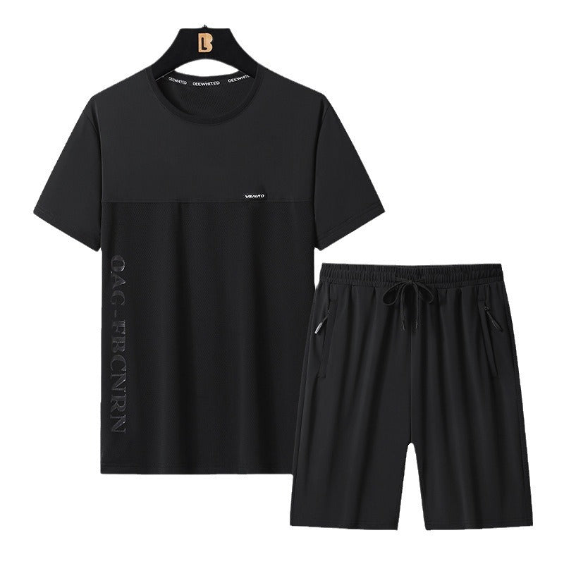 🔥Sommerrabatt von 50%🔥Herren-Sommer-Trainingsanzug mit Kurzarmshirt & Shorts