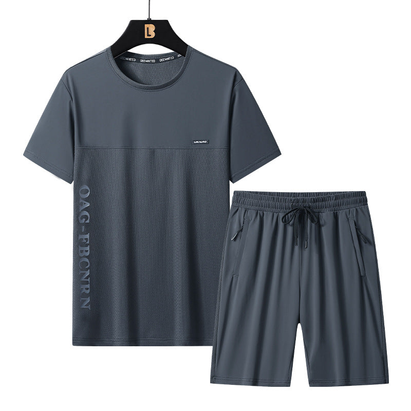 🔥Sommerrabatt von 50%🔥Herren-Sommer-Trainingsanzug mit Kurzarmshirt & Shorts